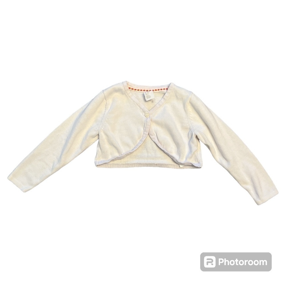 H&M natural white cotton bolero size 18M - Picture 2 of 4